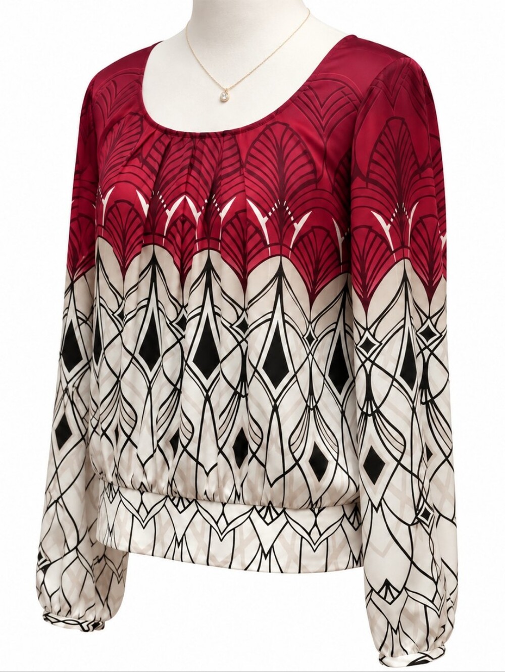WHBM Blouson Top Size 10